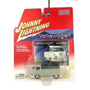 Johnny Lightning 1966 66 VW Volkswagen Type 2 Pickup Truck Gray Die Cast 1/64